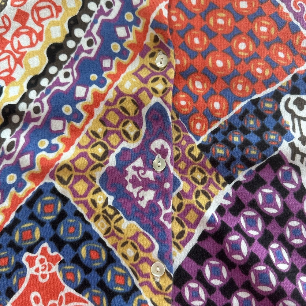 Harold's Multicolor Patchwork Button Down Cardiga… - image 6